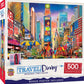 MasterPieces 500 Piece Jigsaw Puzzle - Broadway Times Square NYC Puzzle - 15x21 - mature-themeds & Family - New York City Landmarks