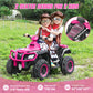 ELEMARA 2 Seater Ride on ATV, 4 Wheeler Quad Ride on Toy with 10AH Battery, Ride on Electric Big Kids