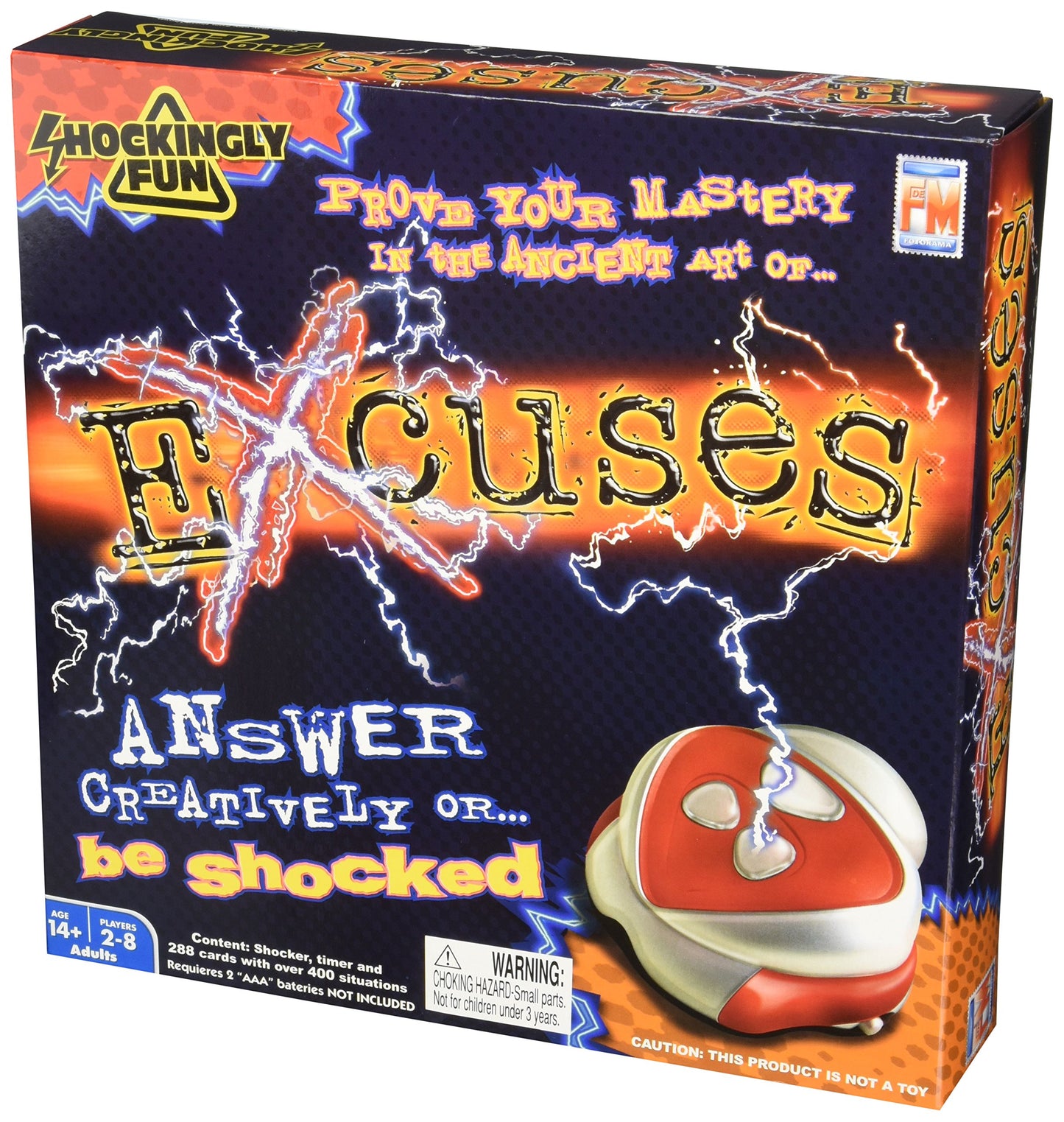 Excuses Game The Shockingly Fun Card Game. Answer Correctly Or Be Shocked