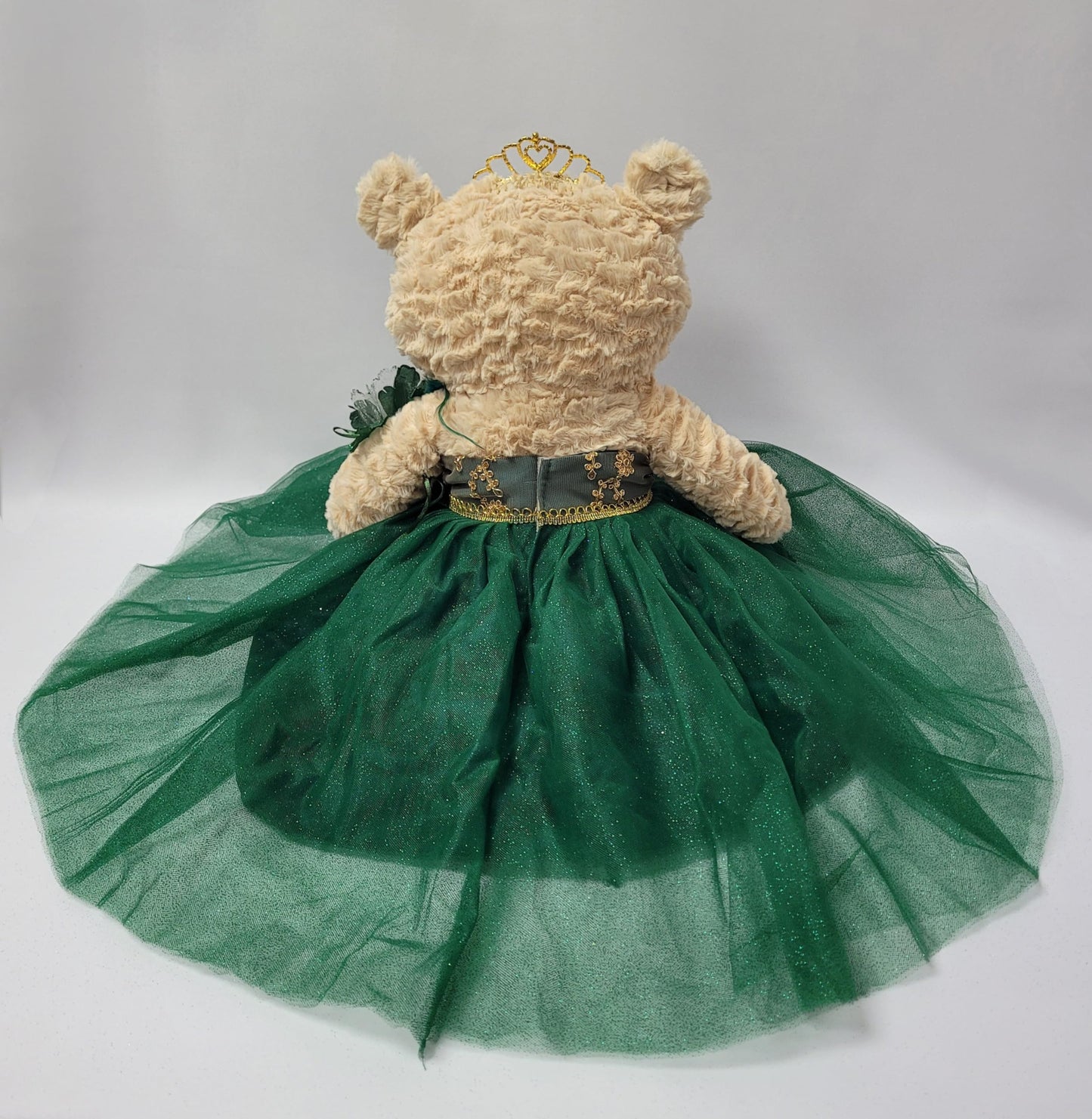 Kinnex Collections Since 1997 20' Quince Anos Quinceanera Last Doll Teddy Bear With Dress (Centerpiece) ~ B16632-33 (Emerald Green)
