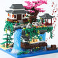 Yushinv Cherry Blossom Tree Building Set - 3320 Pcs, Large Size, Plastic, Symphony Model with Gift Box and Lights
