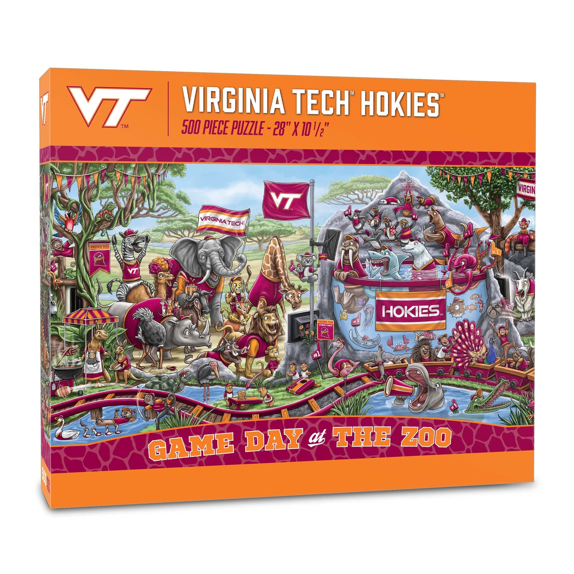 YouTheFan NCAA Virginia Tech Hokies Game Day at The Zoo 500pc Puzzle