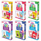 Aryans Eduworld | 2 In 1 Flash Cards (Pack Of 6)| Set Of 6 Flash Cards| 180 Cards Front & Back| Alphabets, Shapes, Body Parts, S
