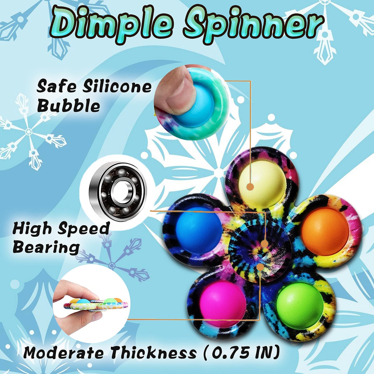 Dr.Kbder Fidget Toys Adults Set, Easter Basket Stuffers For Kids Teen Autism Sensory Toys Pack With Figette Cube Figits Ring Classroom Adhd Stress Relief Toys, Cool Gadget Desk Spinner Toy