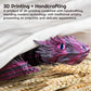 Guwewu Feathered Wyvern Dragon, 3D Printed Dragon, Articulated Dragon, Fidget Dragon, 3D Printed Toys, Desktop Pet (Azurewing)