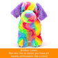 16'' Candy Dog Stuffed Animals Plush, Soft Cuddly Labrador Plush Toys, Large Stuffed Dog With Colorful Fur, Puppy Dog Stuffed Animals, Mother'S Day, Birthday, For Kids, Pets,Girls, Colorful