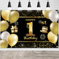 1St Happy Birthday Banner Birthday Decorations For Men Birthday Party Decorations Birthday Backdrop