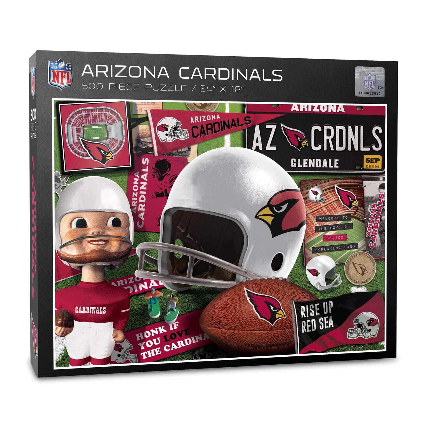 Youthefan Nfl Arizona Cardinals Retro Series Puzzle - 500 Pieces , Large