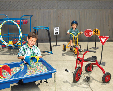 Children'S Factory Traffic Signs Set-1, 4 Signs In Set, Afb2600, Kids Outdoor Play Equipment, Toddler Daycare & Preschool Playgr