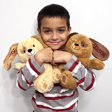 Let'S Make Memories Personalized Hugging Plush Puppies - For Birthday - Puppy Love - Dog Stuffed Animal For Kids - For Boy - For