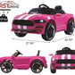 First Drive Mustang - 12V Power Battery Dual Motor Wheels- Kids Electric Ride-On Toy Car With Remote Control, Mp3 Music Playback