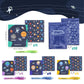 BONNYCO Invisible Ink Pen & Notebook Pack 16, Space Party Favors | Space Themed Party Favors for Kids Goodie Bags Stuffers Pinat