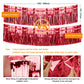 2 Pack Iridescent Float Fringe Curtains, Metallic Streamers Foil Fringe Garland Shiny Tassel Foil Float Parade Float Decorations