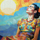Cross & Glory Puzzles: Celestial Frida: Colors of The Sky  Colorful Art Jigsaw Puzzle  1000 Pieces  Masterpiece  Vibrant Day of The Dead Theme  enhanced Satin Finish