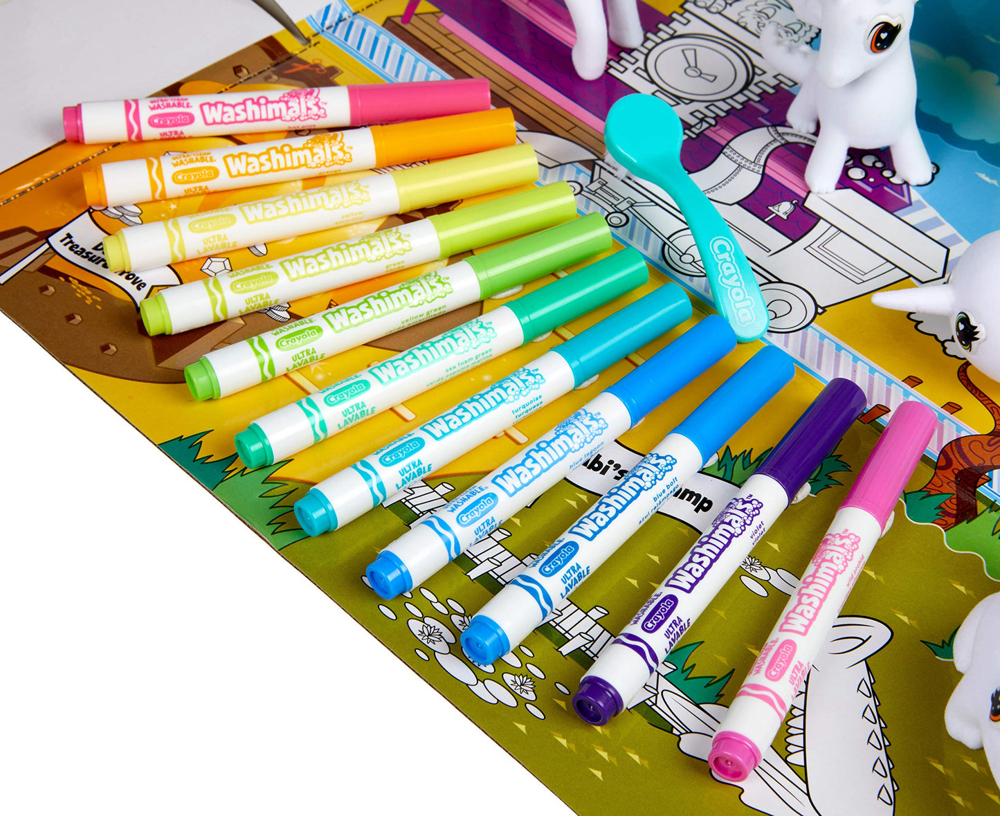 Crayola 74-7430-E-000 Washimals Peculiar Zoo Playset