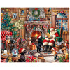 White Mountain 1000 Piece Jigsaw Puzzle Winter Christmas Holiday Puzzles for Adults and Teens 24x30 Large Pieces - Christmas Pup