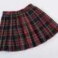 Beautifulfashionlife Womens 80S Costume Fancy Outfit School Stripes Skirts (L,Black Mixed Rose Red)