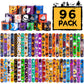 Shindel 96Pcs Halloween Slap Bracelets Bulk, Halloween Party Favors For Kids Friendship Bracelets For Classroom Game Prizes Good