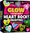 Hearts Rock Painting Kit for Kids - Glow in The Dark - Arts and Crafts for Girls Ages 4-12 - Valentines Gifts for Girls Art Toys