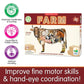 The Learning Journey: Wildlife World - Farm Puzzle - 200Pcs Challenging Jigsaw Puzzles - Intellectual Game Learning Education Ki