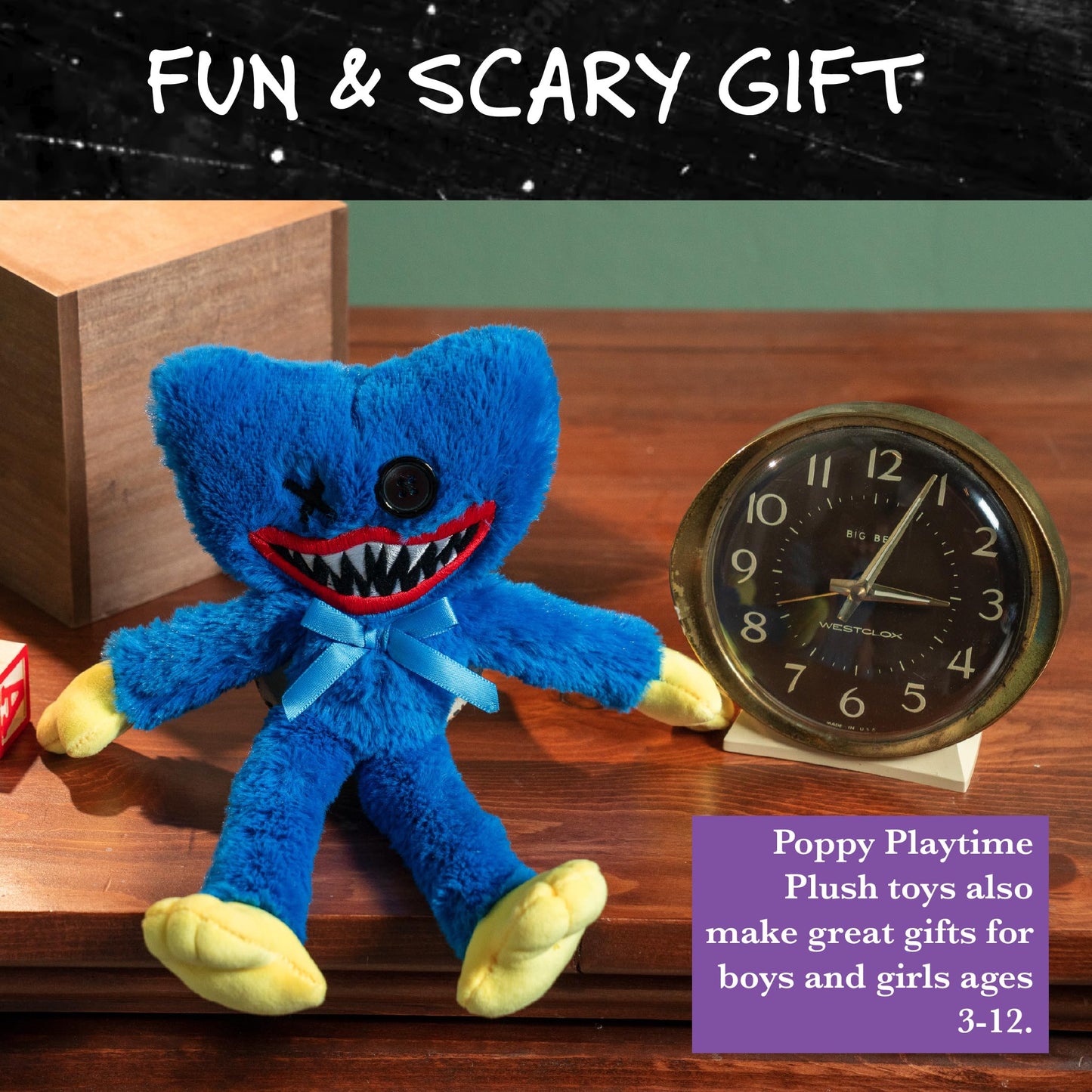 UCC Distributing Poppy Playtime Plush Toy Set of 6, 8-Inch Multicolor Characters: Huggy Wuggy, Kissy Missy, Mommy Long Legs