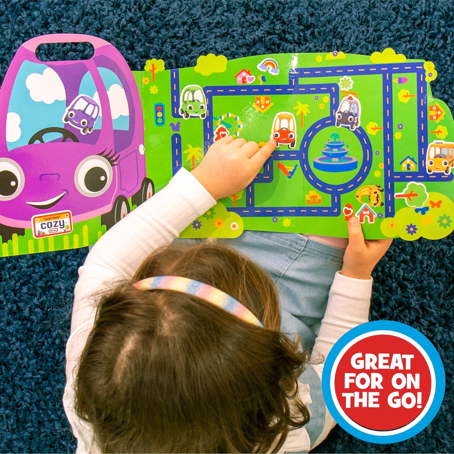 Repositionable Little Tikes Sticker Playset – Car & Truck Stickers For Kids Ages 3+