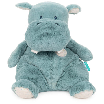 Gund Baby Oh So Snuggly Hippo Large Plush Stuffed Animal For Babies And Infants, Teal, 12.5