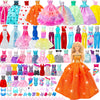 Style Shine 56 Pcs Doll Clothes And Accessories,2 Wedding Gowns 2 Evening Dresses 6 Fashion Dresses 4 Set Casual Outfit Top And