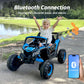 Outfunny 24V Kids Utv, 4Wd Electric Ride-On Toy Car For Kids W/Remote Control, 4X200W Motors, 5Mph Max Speed - Blue