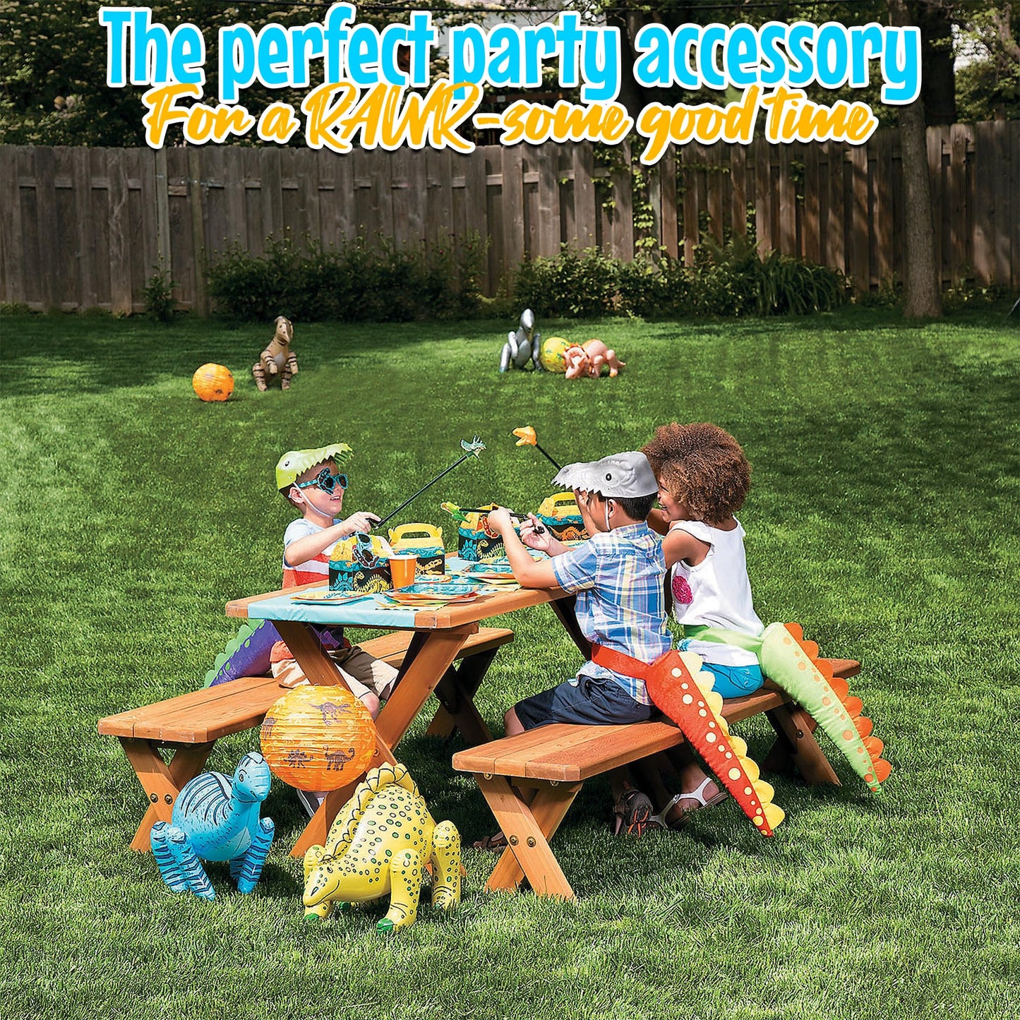 Fun Express Foam Dinosaur Hats for Kids - Set of 12 - Birthday Party Hats, Halloween Costume and Play