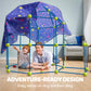 Syncfun Fort Building Kit For Kids, Stem Creative Construction Toy With Starry Night Cloth, Storage Bag For Indoor & Outdoors Ac