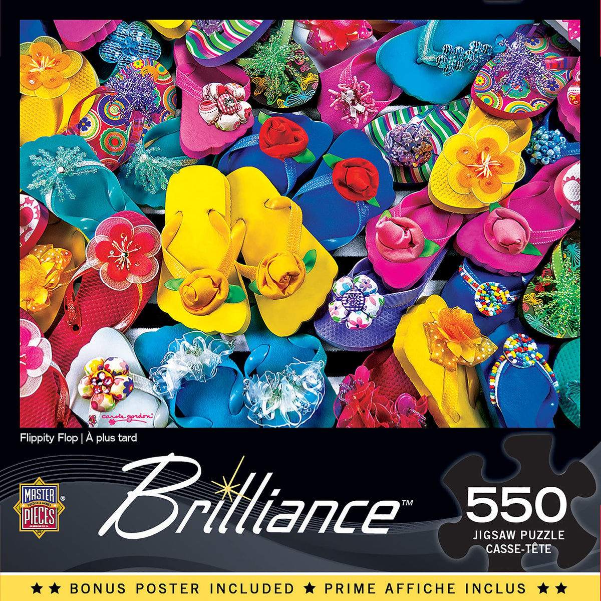 MasterPieces 550 Piece Jigsaw Puzzle for Adults, Family, Or Kids - Flippity Flop - 18x24