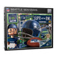 YouTheFan NFL Seattle Seahawks Retro Puzzle - 500 Pieces, Cardboard, Team Colors, Model 0951490