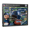 YouTheFan NFL Seattle Seahawks Retro Puzzle - 500 Pieces, Cardboard, Team Colors, Model 0951490