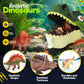 FINcredible Dinosaur Toys for Kids 3-5 - Realistic Dinosaur Figures Including 2 Pullback Dinosaur Cars - Dinosaur Toys for Toddlers & Kids - Toy Dinosaur Playset Gift for 3  4  5  6  7 Boys & Girls