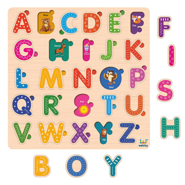 Webby Wooden Numbers Counting Montessori Educational Pre-School Puzzle Board Toy For Boys And Girls