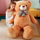 Ikasa Giant Teddy Bear Plush Toy Stuffed Animals (Brown, 59 Inches)