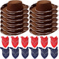 24 Pieces Cowboy Hats and Bandanas for Kids Western Cowboy Costume Hat Accessories for Toddler Child Western Theme Birthday Part
