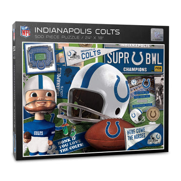 Youthefan Nfl Indianapolis Colts Retro Series Puzzle - 500 Pieces