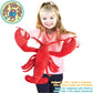 TigerHart 13-Inch Lenora The Lobster Plush Stuffed Animal - Multicolor, Soft Polyester Material