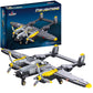 Apostrophe Games P-38 Lightning Aircraft Building Block Set - 937 Pieces - Air Force Fighter Plane Toy Set – For Kids And Adults – Compatible With All Building Bricks