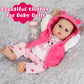 Reborn Baby Doll Clothes - Outfit Accessories For 20-24 Inch Realistic Newborn Toy Dolls, 5 Piece Set
