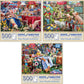 Bits And Pieces - Value Set Of Three (3) 500 Piece Jigsaw Puzzles For Adults - Each Puzzle Measures 18' X 24' - 500 Pc Desserts, Farm Animal, Quilting Festival Jigsaws By Artist Larry Jones