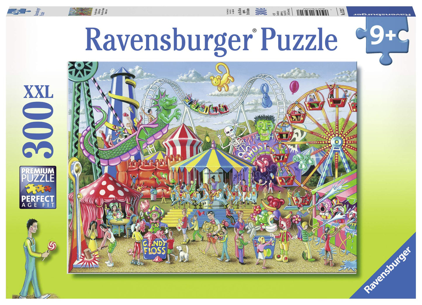 Ravensburger Fun At The Carnival - Engaging 300 Piece Jigsaw Puzzle For Kids | Unique Piece Design | Anti-Glare Surface | Perfect Skill-Building Game For Toddlers And Kids | Model Number: 13231