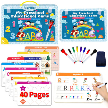 Tracing Books For Kids Ages 3-5, Toddler Handwriting Practice, Letter Tracing For Kids Preschool Kindergarten Workbooks