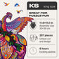 Unidragon Wooden Jigsaw Puzzles - Fairy Bird, 297 Pcs, King Size 11.6'X15.1', Beautiful Gift Package, Unique Shape Best Gift For Adults And Kids