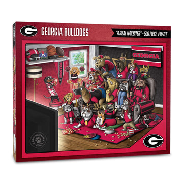 Youthefan Ncaa Georgia Bulldogs Purebred Fans 500Pc Puzzle - A Real Nailbiter