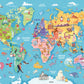 Ravensburger Map Of The World 100 Piece Xxl Jigsaw Puzzle Forkids - | Unique Piece Design | Anti-Glare Surface | Skill-Building, Fun Activity | Amazon Exclusive