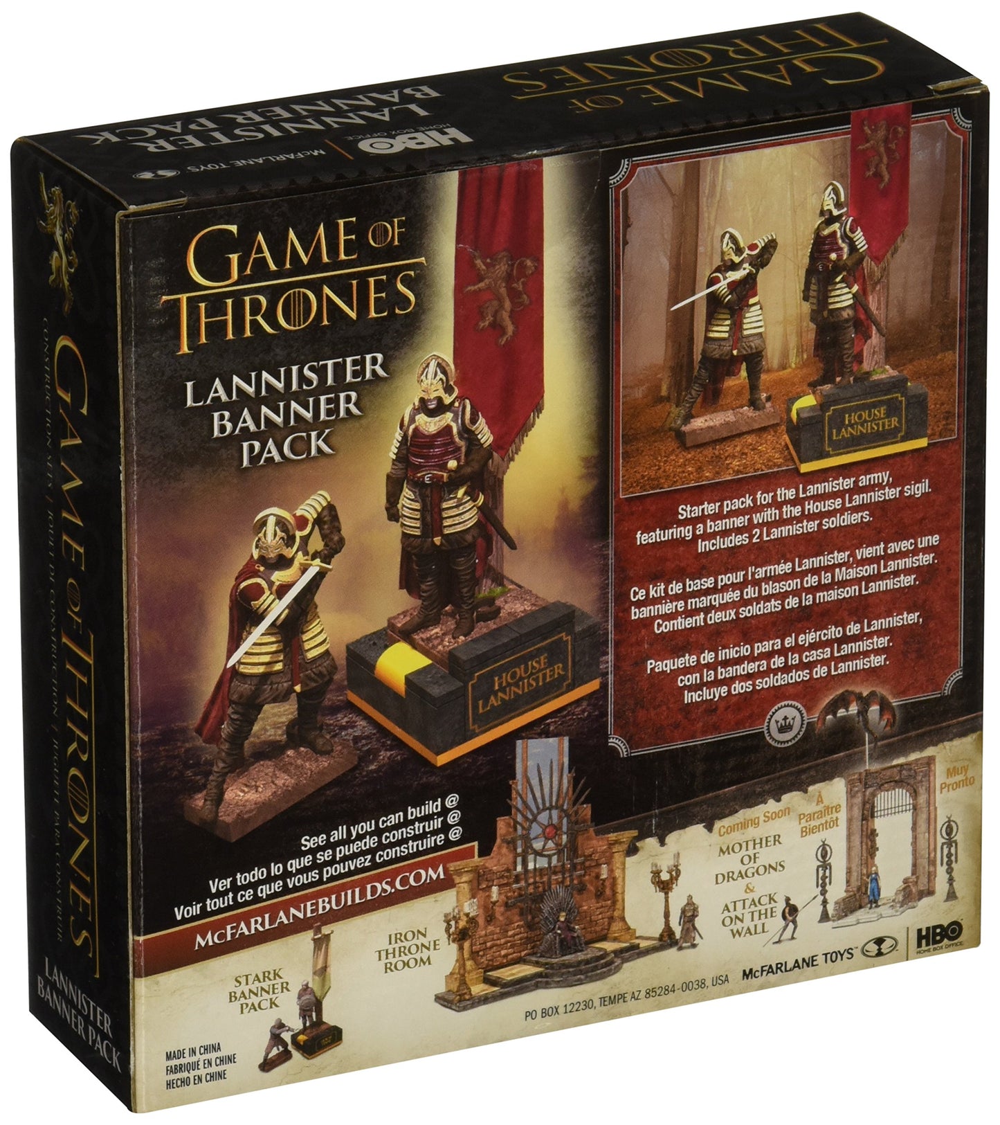 Mcfarlane Toys Game Of Thrones Lannister Banner Pack Construction Set