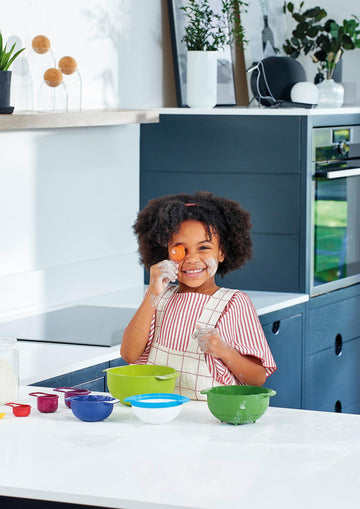 Casdon Joseph Joseph Nest | Colourful Toy Food Prep Set for Children Aged 3 Years & Up | Includes 9 Different Sized Utensils!